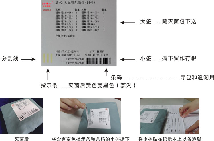 追溯型滅菌化學(xué)指示標簽